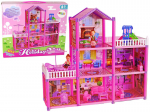 Lėlių namas Villa Lean Toys, 129 d., rožinis
