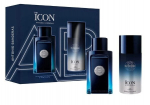 Dovanų rinkinys Antonio Banderas Masculino The Icon vyrams: kvapusis vanduo EDT, 100 ml + dezodorantas, 150 ml