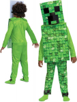 Karnavalinis kostiumas Minecraft Halloween Creeper, 7-8 metų