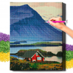 Deimantinė mozaika 5D Diamond Painting Oh Art! Peizažas, 40x50 cm
