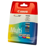 Kasetė ra&scaron;aliniams spausdintuvams Tinte Multipack CLI-526C/M/Y (cyan, magenta, gelb)
