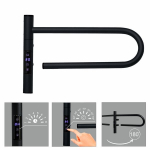 Elektrinė &scaron;ildoma rank&scaron;luosčių kabykla Telvel smart black, 40x25 cm, 20 W