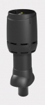 Izoliuotas kanalizacijos vėdinimo vamzdis su gauptu Vilpe Flow 110P/IS/350, juoda, D110/H500 mm