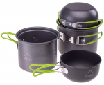 Indų rinkinys turistinis 4 dalys ELBRUS Hike Pro Cook Set pilka