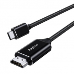 USB-C į HDMI 2.1 4k60Hz RayCue kabelis, 2m (juodas) 24682670