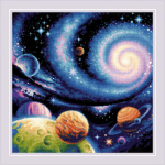 Siuvinėjimo kryželiu rinkinys Kiti pasauliai 40x40 RIOL2039