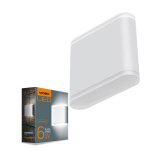 Videx fasado &scaron;viestuvas LED 6W, IP54, baltas
