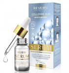 Drėkinantis veido serumas su hialurono rūg&scaron;timi Revers, 10 ml.