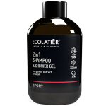 Ecolatier &scaron;ampūnas ir du&scaron;o gelis 2-in-1 Sport, 400 ml