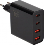 Galingas 100w Gan įkroviklis: 2x Usb-c Pd, 2x Usb Qc 3.0