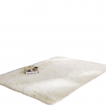 Ypač mink&scaron;tas baltas pūkuotas kilimas kambariui, 160 * 230 cm / 62,9 * 90,5 colio