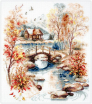 Siuvinėjimo rinkinys Magic Needle Autumn Watercolor 250-068