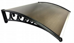 Stogelis vir&scaron; durų Metal-gum, 150x80 cm, juoda/ruda