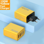 4in1 120W, USB sieninis įkroviklis, 2x USB-C, 2x USB