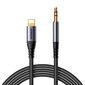 Garso kabelis Lightning iki 3,5 mm AUX Joyroom SY-A06, 1,2 m (juodas)