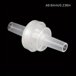 Plastikinis atbulinis vožtuvas vandeniui, dujoms, skysčiams, 6 mm