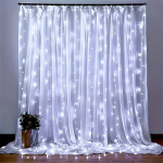 LED kalėdinė &scaron;viesų užuolaida, baltas