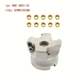 T formos frezavimo pjaustytuvas 1/4 colio,  EMR 5R63-22-4T+10 vnt RPMW1003MO