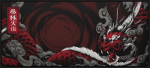Pelės kilimėlis "LIT Mousepad" Dragon - 1200x600x3mm