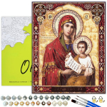 Tapyba pagal skaičius Oh Art, Religija Marija su kūdikiu Jėzumi 40x50 cm