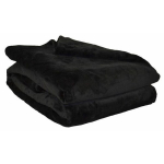 Plaid microflanelle 130x170 cm Noir