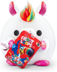 Snackles Large Richard, Vienaragis (froot Loops) i&scaron; Zuru, 35 cm pliu&scaron;inis žaislas (vienaragis)