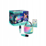 Mini karaoke bluetooth stotis su mikrofonais Led vaikams ir suaugusiems