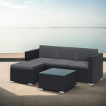 Patio Furniture Setas, SONGMICS GGF005B04, 60 x 173 x 66 cm, Juoda-Pilka, Patio m&ouml;&ouml;blikomplekt, SONGMICS GGF005B04, 60 x 173 x 66 cm, Must-Hall