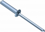 Gesipa aklųjų kniedžių mini pakuotė, 100 vnt., aliuminis/plienas, 3 x 8, kniedės strypo skersmuo 3 mm, &scaron;lyties jėga 700 N, tempimo jėga 900 N, plok&scaron;čia apvali galvutė) 1433531