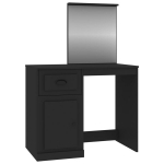 Kosmetinis staliukas，Makiažo stalas, juodas, 90x50x132,5cm, apdirbta mediena CFE3105839