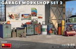 Klijuojamas Modelis MiniArt 35668 Garage Workshop Set 2 1/35