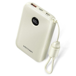 Vention Powerbank 10000mah, 2xusb-c, 1xusb-a, 22.5w, Ekranas, Smėlio spalvos