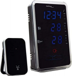 Meteorologinė stotelė, termometras patalpoms, laukui, laikrodis, žadintuvas, orų prognozė Technoline WS 6840