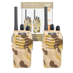 PNI PMR R40 Camo ne&scaron;iojama radijo stotelė, 2 vnt. rinkinys, 0.5W, 16 programuojamų kanalų, 16 PMR