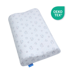 Rixes Baby ortopedinė pagalvė Baby su drambliukais, 50x27x8/6 cm