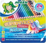 Spalvoti akvareliniai pie&scaron;tukai Jolly Aqua, 24 spalvos