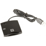 Kortelių skaitytuvas Fusion PC / SC / CCID ISO7816 USB (+ SIM), juodas