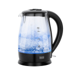 teesa elektrinis virdulys, stiklinis, 2200 w, juodas, 1,7 l