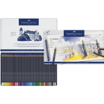Faber-castell Goldfaber spalvoti pie&scaron;tukai, 36 spalvos, metalinė dėžutė