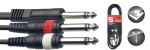 Kabelis 2x JACK/m - Jack mono 3m