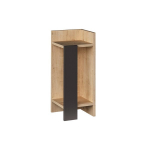 Naktinis staliukas Kalune Design K855(I), 60 cm, pilkas/rudas