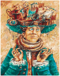 Tapyba pagal skaičius Burtininkas, 40x50 cm.