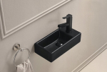 Praustuvas Mexen Inez 40, Black mat, kairė