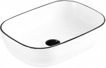 Praustuvas Mexen Rita, White/Black edge