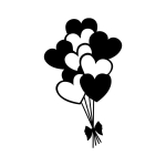 Metalinė sienos dekoracija Balloons
