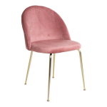 Kėdė - House Nordic - Kirsten - Velvet - Žalvaris - Rožinė
