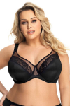 Liemenėlė moterims Gorsenia Lady Soft Bra K441 Luisse, juoda