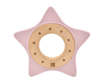 Silikoninis kramtukas KikkaBoo Star Pink, 0 mėn+, 1 vnt.