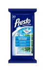 Drėgnos servetėlės Presto Clean langams, 30vnt