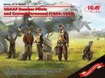 Klijuojamas Modelis ICM 48088 USAAF Bomber Pilots and Ground Personnel (1944-1945) 1/48